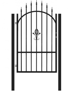 Plot brána + stĺpky, brána, set c4