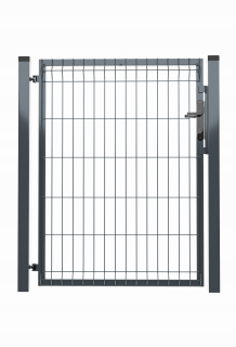 Brána panela 3D ploty 123 cm Galvanizovaná+ farba