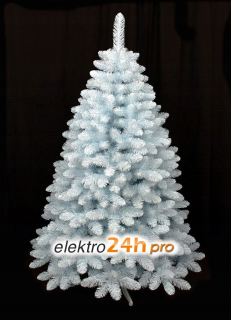 Hustý umelý vianočný stromček biely 220 cm biela borovica
