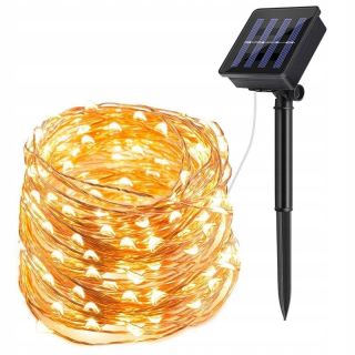 Garland Solar Lamps drôt 300 LED - 30 m záhrada