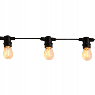 Záhradné girlandy - LED GARDEN GARLAND PARTYF2 10XE27 6,2M 6W GOLDLUX