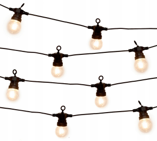 Záhradné girlandy - SVETLÁ ZÁHRADNÁ GARLANDA 20LED IP44 - FILAMENT