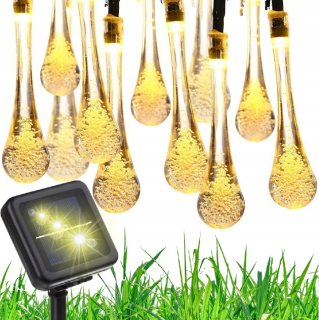 Záhradné girlandy - Solar Girld Garden Light Light Lights 10 m