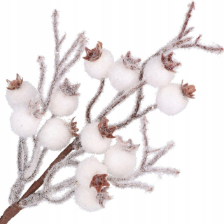 Hawter Twig White Balls Snowy Glitter Headress