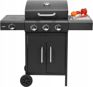 Plynový gril - Plynový gril 3+1 záhradné horáky 11,6 kW polica