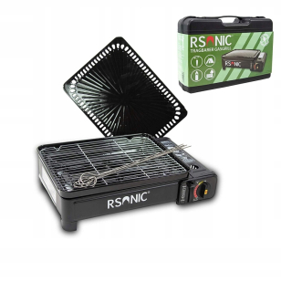 Plynový gril - 2in1 turistický plynový gril rsonic