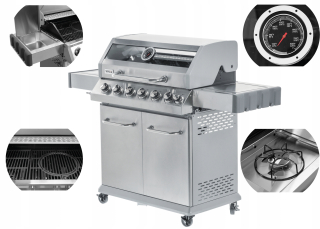 Plynový gril - 4 plynové trubicové horák pre charbroil