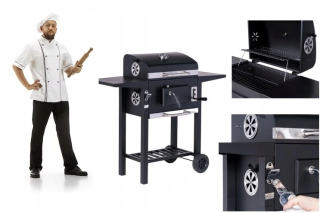Gril na drevené uhlie - Teesa BBQ 2000 Gas Grill - 2 horáky