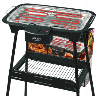 Elektrický záhradný gril - Elektrický gril stojaci 2400 W nastavenie