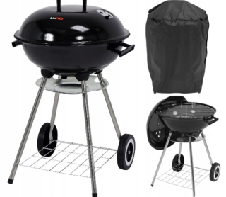 Gril na drevené uhlie - Round Carbon Garden Grill s krytom puzdra