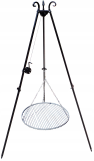 Záhradné ohnisko - Garden Grill Triangle 210 cm inox rošt 80 cm