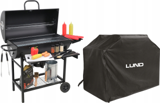 Gril na drevené uhlie - Garden Grill Lund XL Barrel + Cover