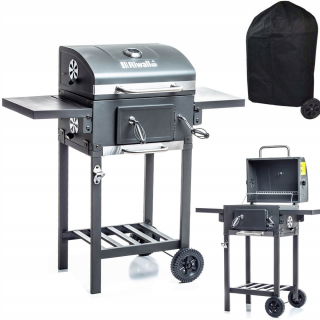 Gril na drevené uhlie - Garden Carbon Grill pokrýva popol popola popola