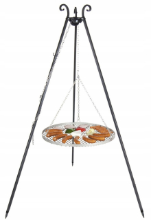 Gril s nerezovým roštom 70 cm trojuholníka oheň