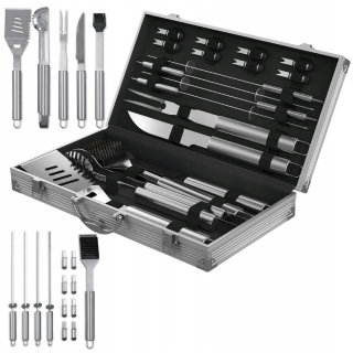 Grilovacia súprava náradia - Grillmeister Grill Cutlery Kury 18 EL.
