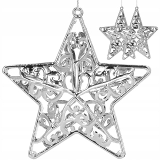 Hviezdne prívesky vianočný stromček BAUBLES 10 cm 2 ks
