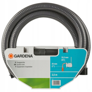 Bazénová hadica k čerpadlu - Gardena sanie hadica s kontrolným ventilom 1411