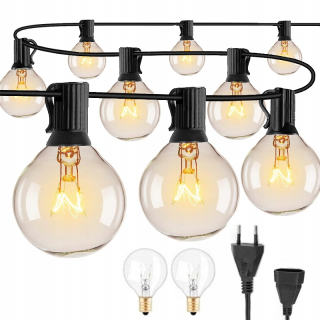 Záhradná závesná lampa - GirlAnda veľké záhradné lampy 7,6 m 25x externé