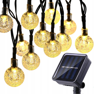 Solárna zapichovacia záhradná lampa - Garland Solárna lampa, 50 LED záhradných svetiel