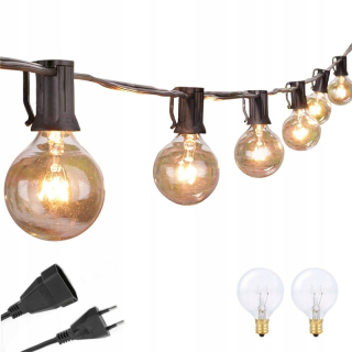 Záhradné girlandy - Girandy Garden Lamps 7,6 m 25x G40 žiarovka