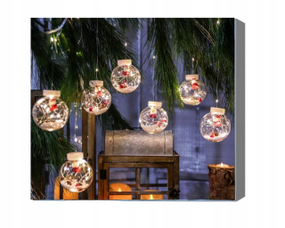 Garlands LED bunda žiarovky na okne hviezdy