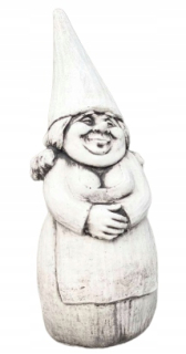Gnome Woman, betónová záhradná postava
