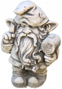 Gnome s kladivovým betónom