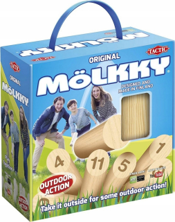 Mölkky Game v kartónovej skrinke s rukoväťou (Molkky) Full Edition PL