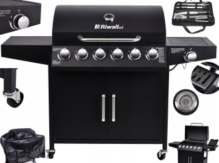 Plynový gril - Plynový gril 20,3 kW záhradný rošt 7 PAL