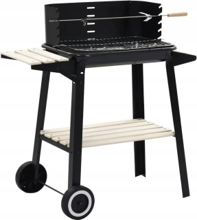 Gril na drevené uhlie - BBQ Garden Grill Chrome rošt + polica Spit