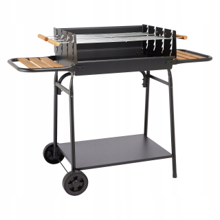 Gril na drevené uhlie - 80 cm honfire gril pre okrúhle krb