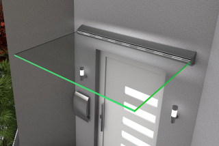 GUTTA HD LED sklo 160 sklenené sklenené vrchlík 2 x 8 mm