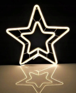 Hviezda na okne veľká LED XXL Warm Star White Star