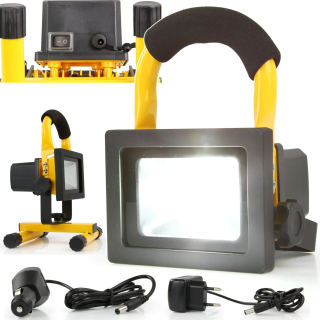 Záhradné halogény - Halogénová LED pracovná lampa 10W silná pevná dielňa