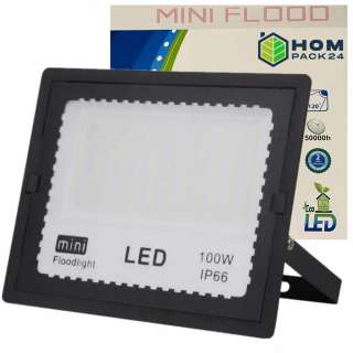 Záhradné halogény - Vonkajšie HALOGEN LED 100W svietidlo, tenký reflektor, vodotesné