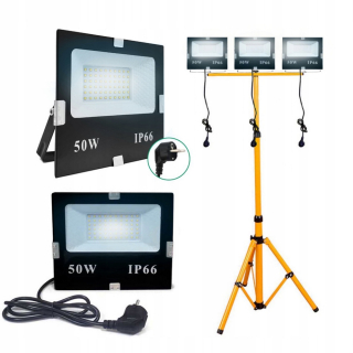 Záhradné halogény - LED HALOGÉN pouličné svietidlo SOLAR FLOODLIGHT 150W SOLÁRNY PANEL 4M KÁBL.