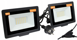 Záhradné halogény - LED halogén pre konštrukciu 2x100W + 1,5 m kábel Cold