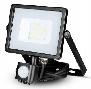 Záhradné halogény - Halogénové LED V-TAC 20W VT-20-S-W Senzor pohybu