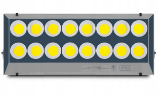 Záhradné halogény - Vonkajší halogén. Konštrukcia silná lampa 800 W LED Raplator LED