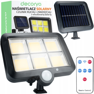 Uličná lampa - Halogénová solárna LED povodeň so snímačom pohybu