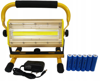Záhradné halogény - Pracovný halogén prenosný 100 W LED žiarovka IP65