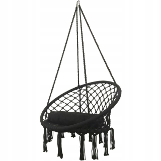 Záhradná hojdačka - Hammock Openwork visiace kreslo 80x60 cm s vankúšom
