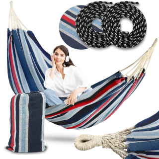 Záhradná hojdacia sieť hamak - Záhradná hojdačka Swing 200x100 CM Veľká + zadarmo