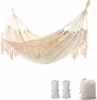 Hamak do záhrady - Hojdacia sieť v BOHO ŠTÝLE.