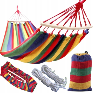 Záhradná hojdacia sieť hamak - Hammock s stojanom, 200 kg 270x150 Swing 2 -osoby