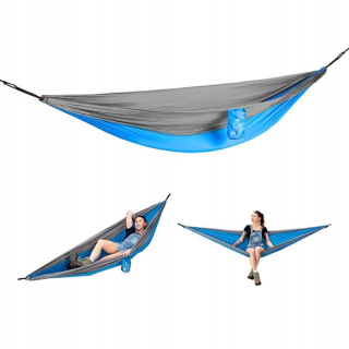 Záhradná hojdacia sieť hamak - Turistická hojdačka s 150 kg 260x140cm