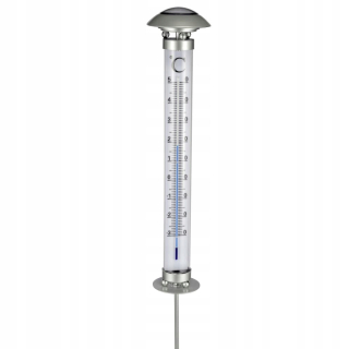 Solárna zapichovacia záhradná lampa - HI Garden solárna lampa s teplomerom