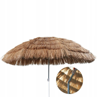 Záhradný slnečník - Ahoj havajský plážový dáždnik, 160 cm, béžová