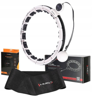 Hula-hoop pre deti - HMS Hula magnetický hop s meračom a zaťaženie + štíhly pás