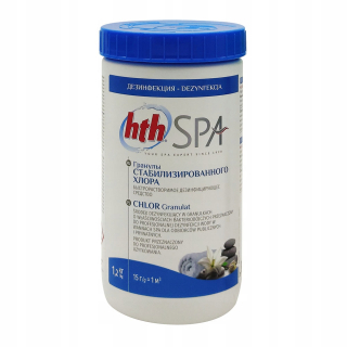 Bazénová chémia - HTH SPA chlór granuly stabilizované pre vírivku a bazén 1,2 kg